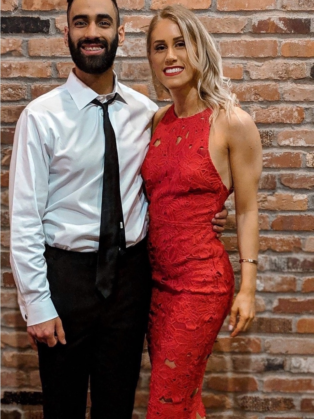 Red Crochet Midi Dress - Sleeveless Halter Style
